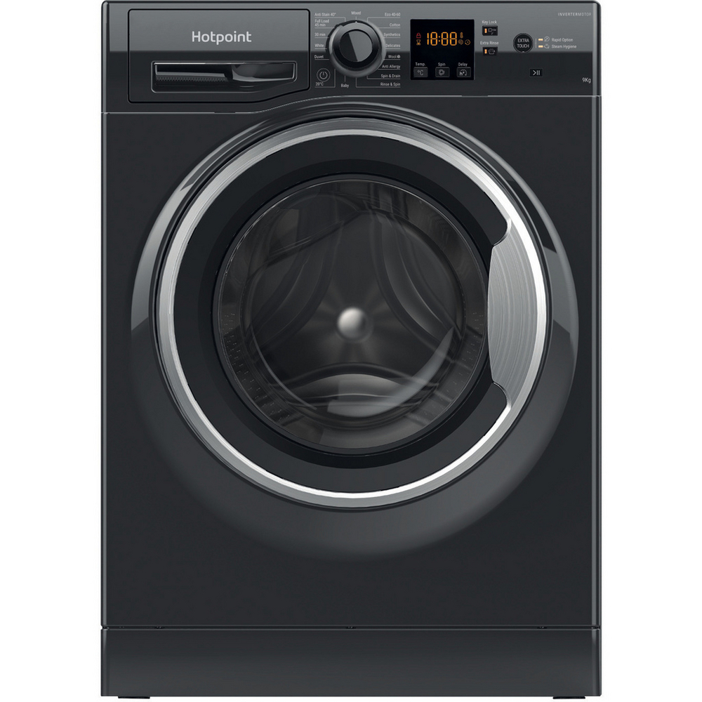 Hotpoint NSWF946BSUK 9kg 1400 Spin Washing Machine – Black