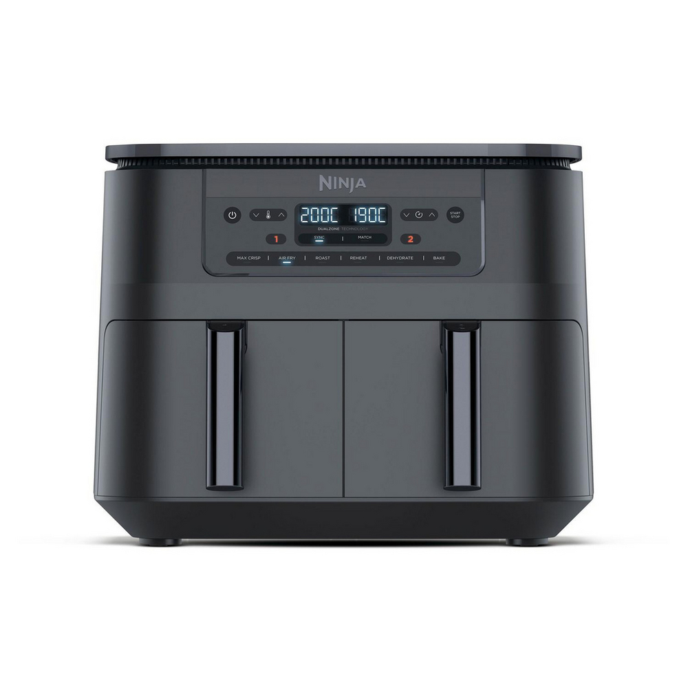 NINJA DZ300UK 7.6 litre 6-in-1 Dual Zone Air Fryer - Gun Metal Grey NINJA DZ300UK 7.6 litre 6-in-1 Dual Zone Air Fryer - Gun Metal Grey