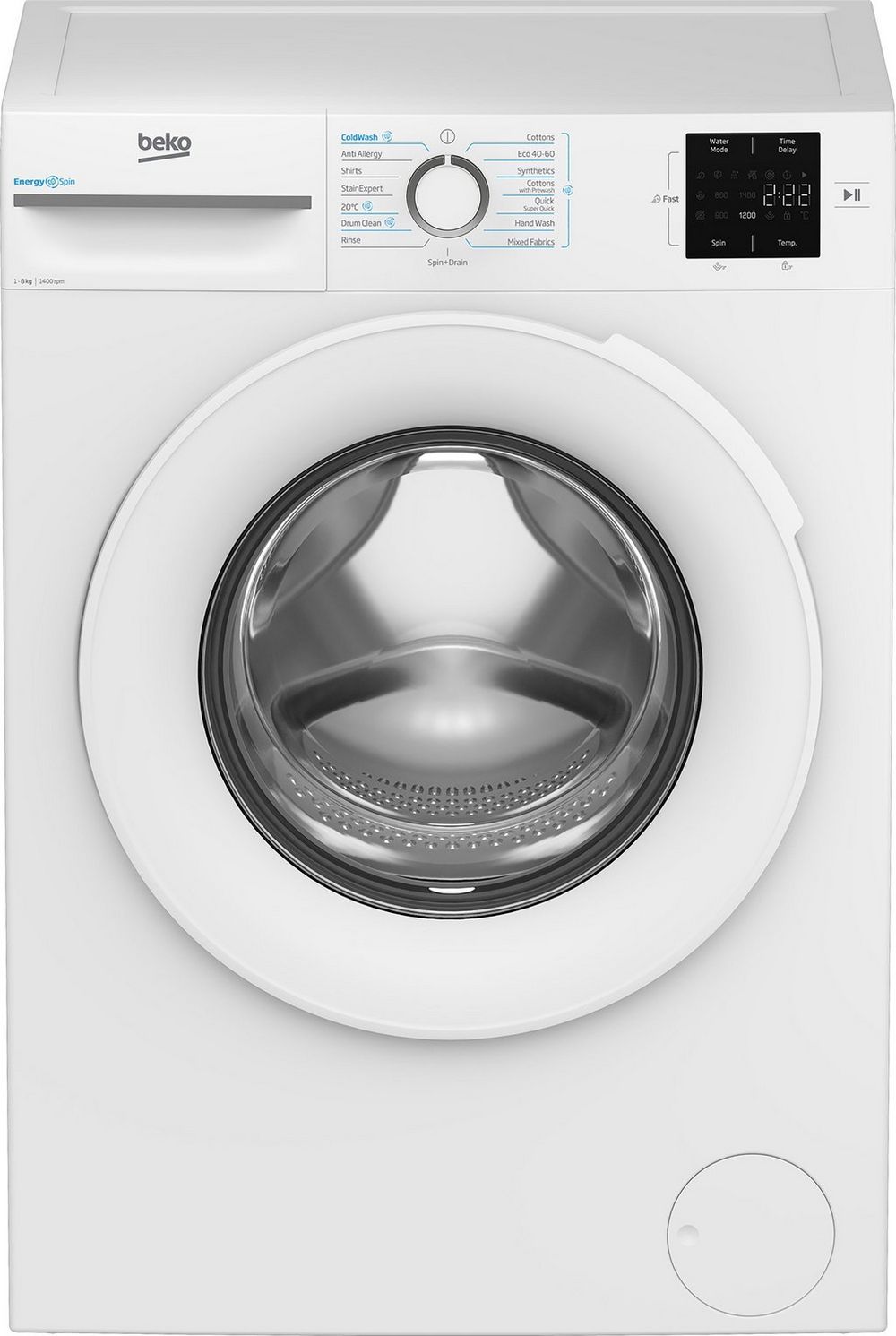 Beko BMN3WT3841W 8kg 1400 Spin Washing Machine - White Beko BMN3WT3841W 8kg 1400 Spin Washing Machine - White