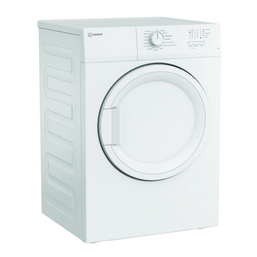 Indesit CYDA81WWGLUK 8kg Vented Tumble Dryer - White Indesit CYDA81WWGLUK 8kg Vented Tumble Dryer - White