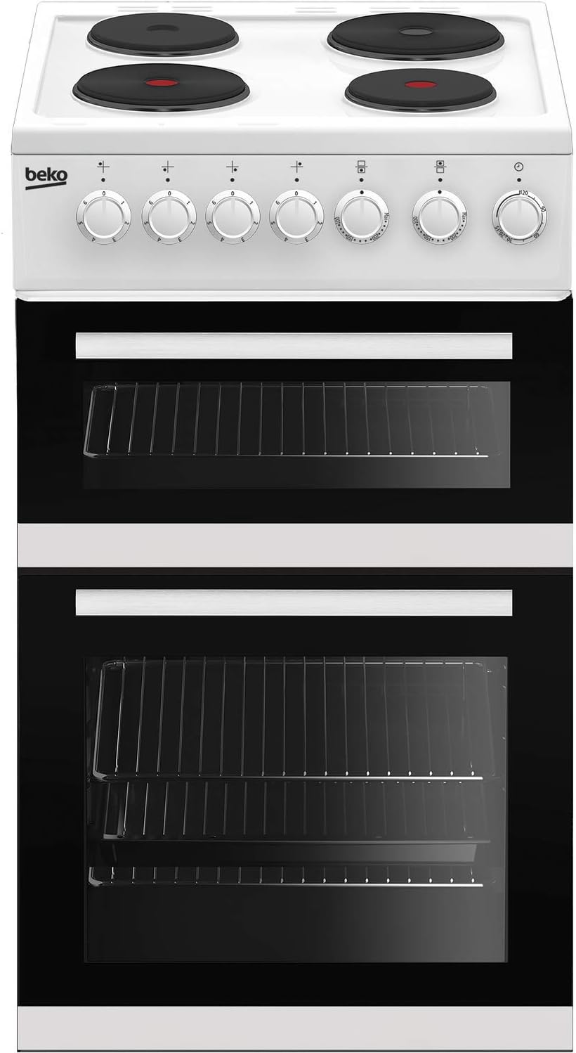 Beko EDP503W 50cm Electric Double Oven with Grill Cooker - White Beko EDP503W 50cm Electric Double Oven with Grill Cooker - White