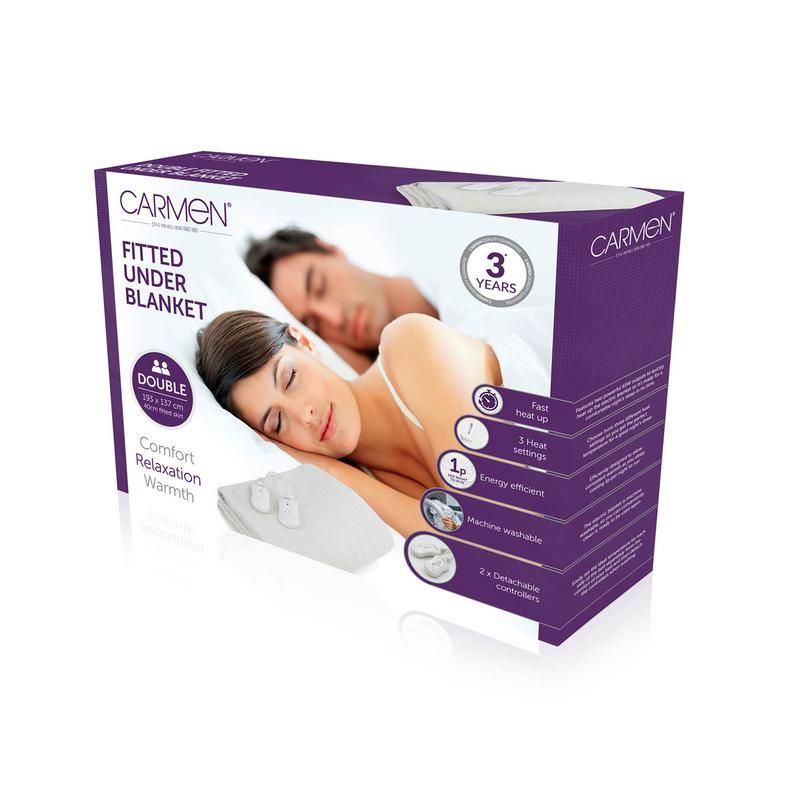 Carmen C81145 Double Fitted Electric Blanket Carmen C81145 Double Fitted Electric Blanket
