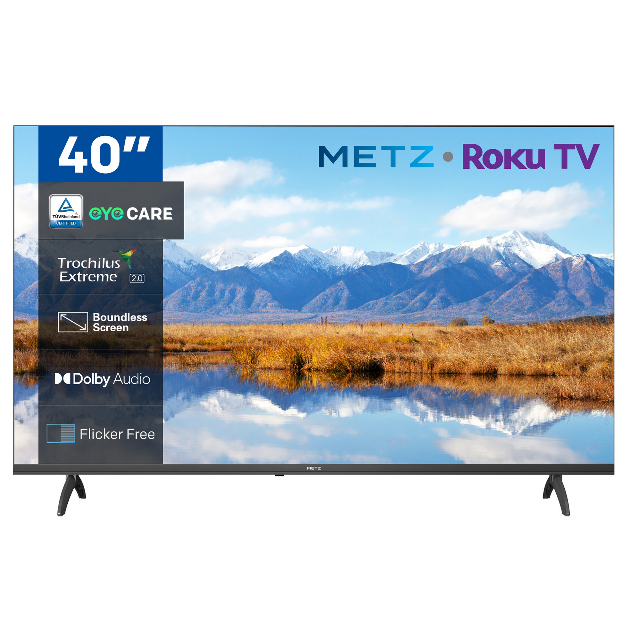 METZ 40MTF6000ZUK 40" 2K DLED Smart TV – Black METZ 40MTF6000ZUK 40" 2K DLED Smart TV – Black