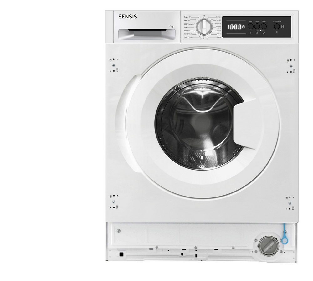 Sensis WMBI01814AW Integrated 8kg 1400 Spin Washing Machine - White