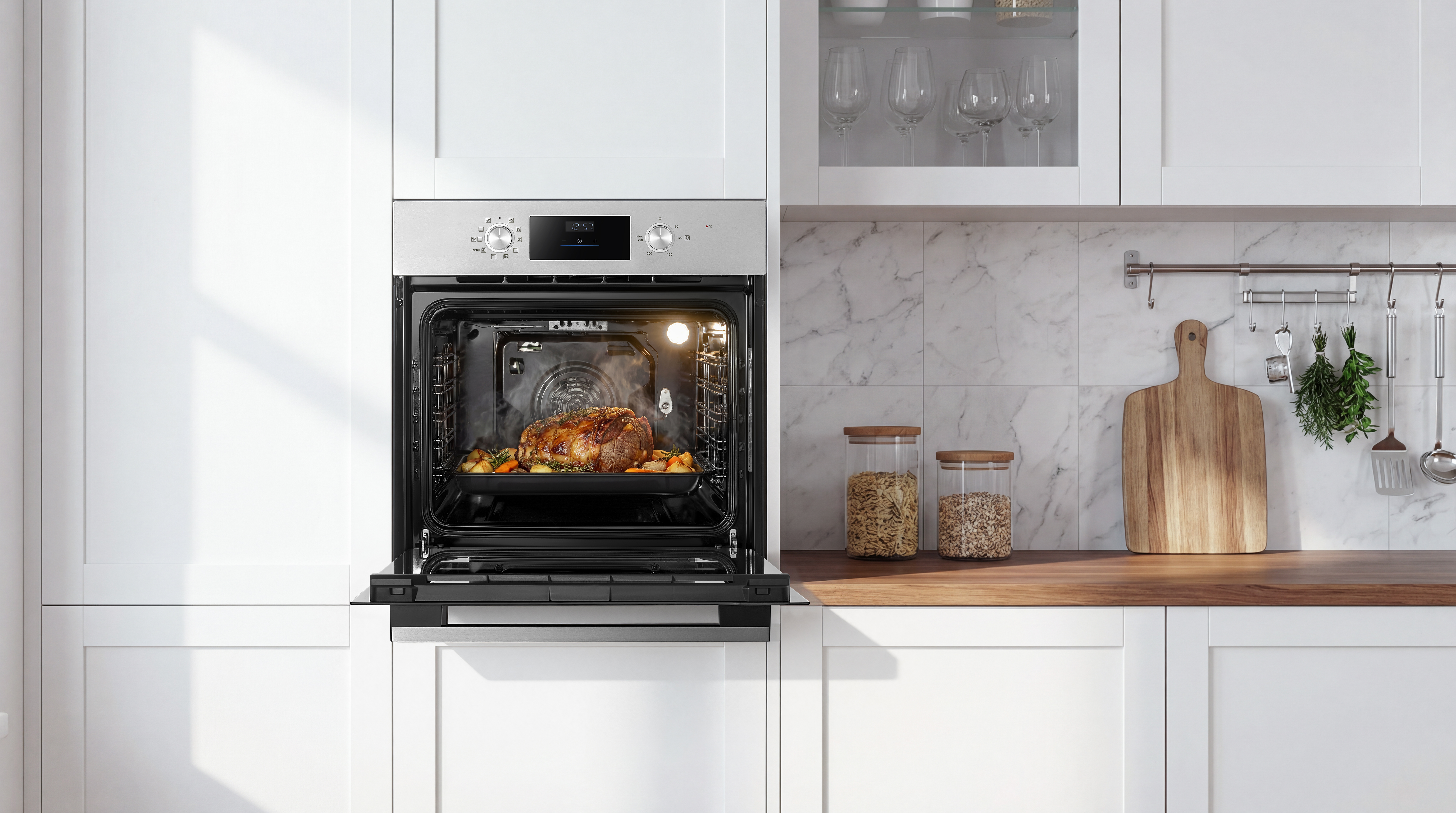 MIDEA MBO65M90D2-SS 71 Litre Multi Function Single Oven 