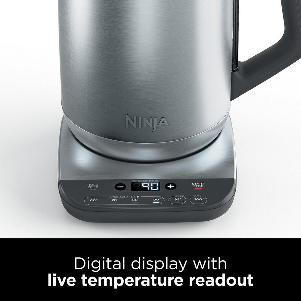 NINJA KT201UK 1.7 Litres Jug Kettle - Stainless Steel NINJA KT201UK 1.7 Litres Jug Kettle - Stainless Steel