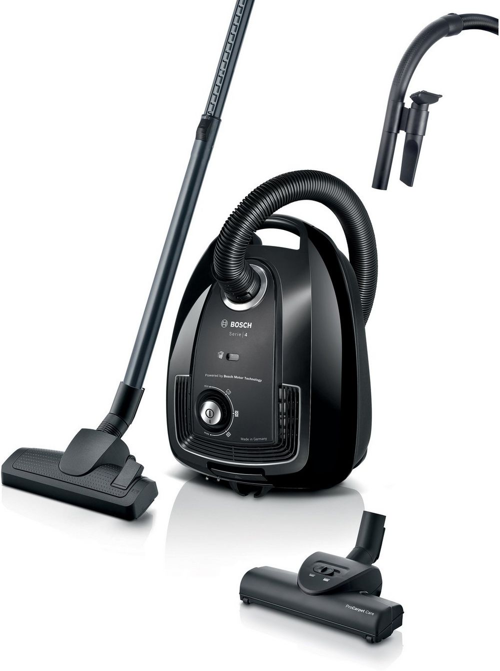 Bosch BGL38BA3GB Serie 4 ProEco 850W Bagged Cylinder Vacuum Cleaner - Black Bosch BGL38BA3GB Serie 4 ProEco 850W Bagged Cylinder Vacuum Cleaner - Black