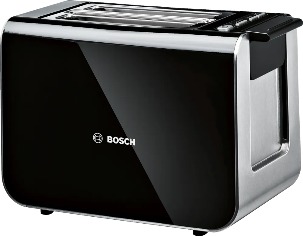Bosch TAT8613NGB Styline 2 Slice Toaster -Black