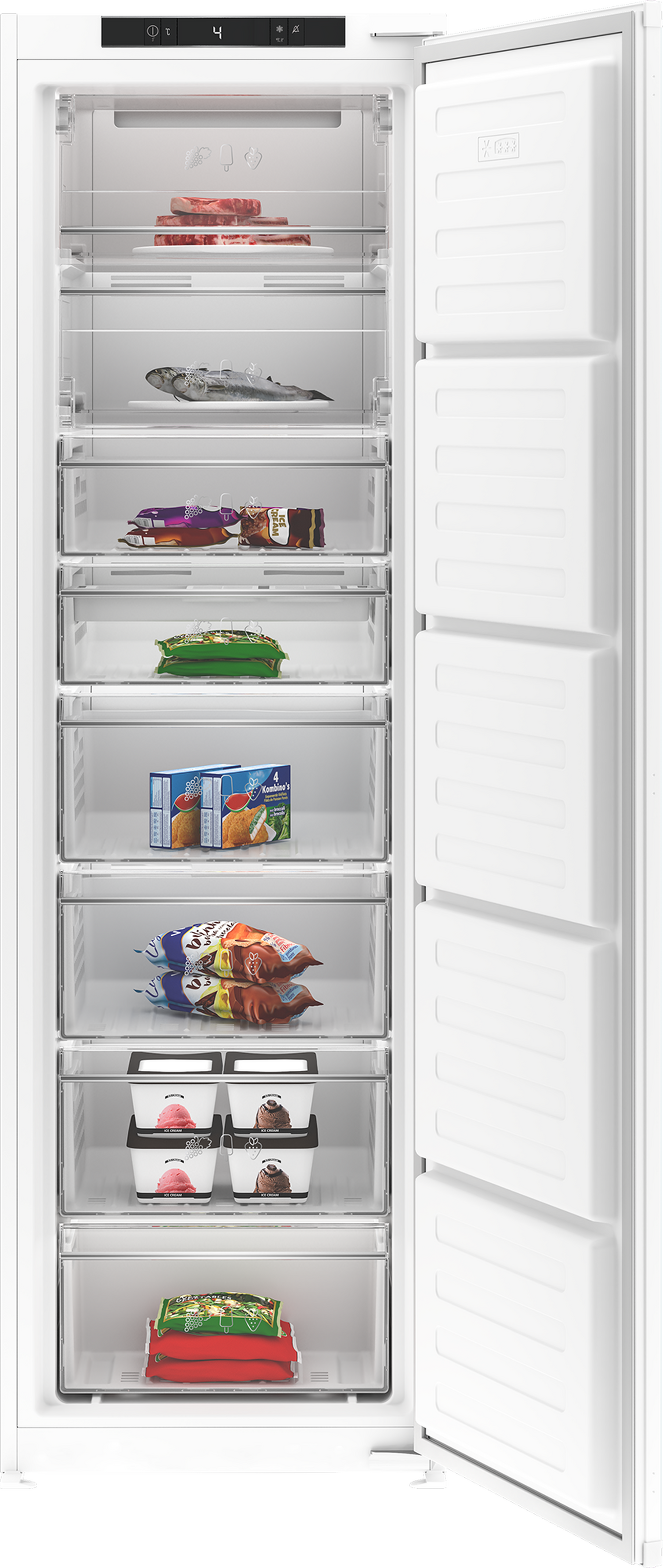 Blomberg FNT4454I Integrated Frost Free Freezer - White